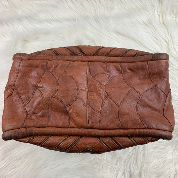 Lost & Found Benecio Diamond Pattern Leather Tote - Picture 5 of 8